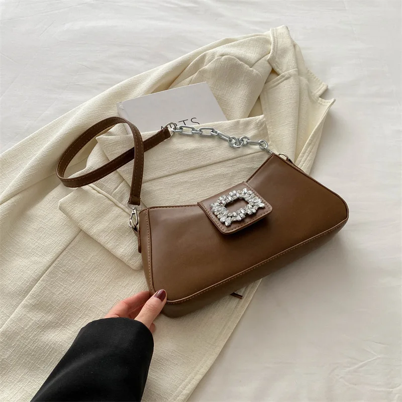thumbnail image 1 of Bolso de diseñador de lujo para mujer, bandolera de hombro, sencillo, a la moda, para ir al trabajo, para fiestas, tipo mensajero, versátil, 1 of 5