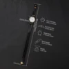 1pc Women's Watch Fashion Round Dial Retro Leather Strap Quartz Watch 6