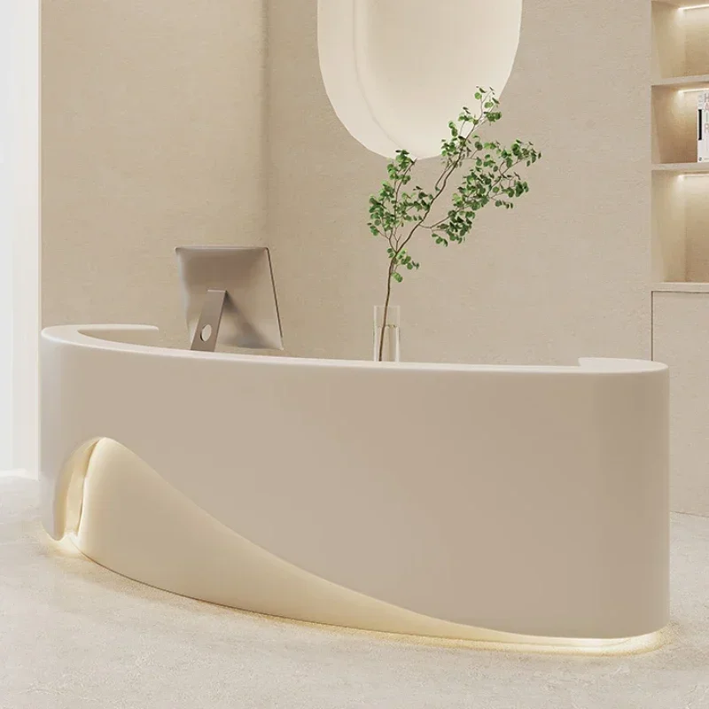 Beauty Salon Table Reception Desks Checkout Counter Shop Customer Center Reception Desks Podium Mostrador Tienda Furniture
