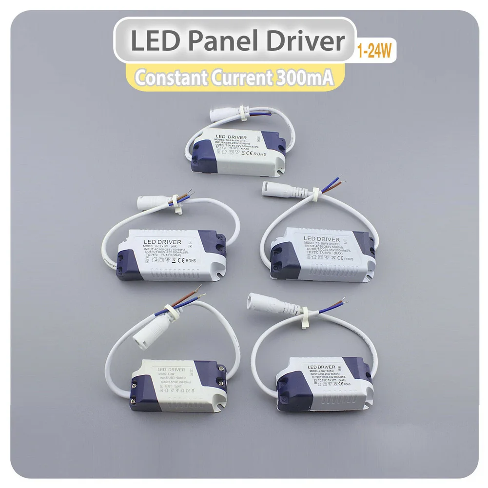 300mA Drive Power Led 18W-24W Led Driver 24W 300mA 3W 6W Constante Stroom dc Drive Power Led Licht Accessoires