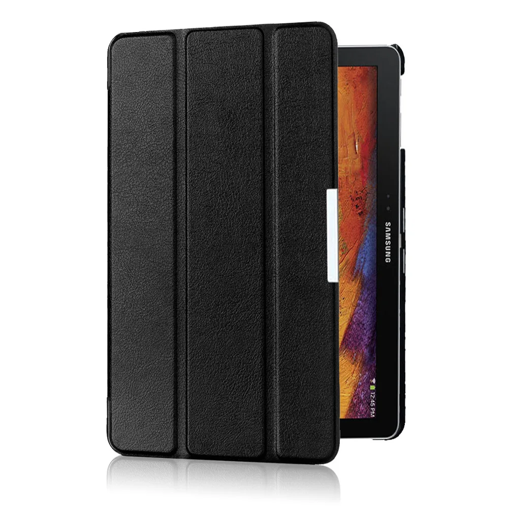 Premium PU Leather Tri-Fold Tablet Cover with Auto Sleep/Wake Feature
