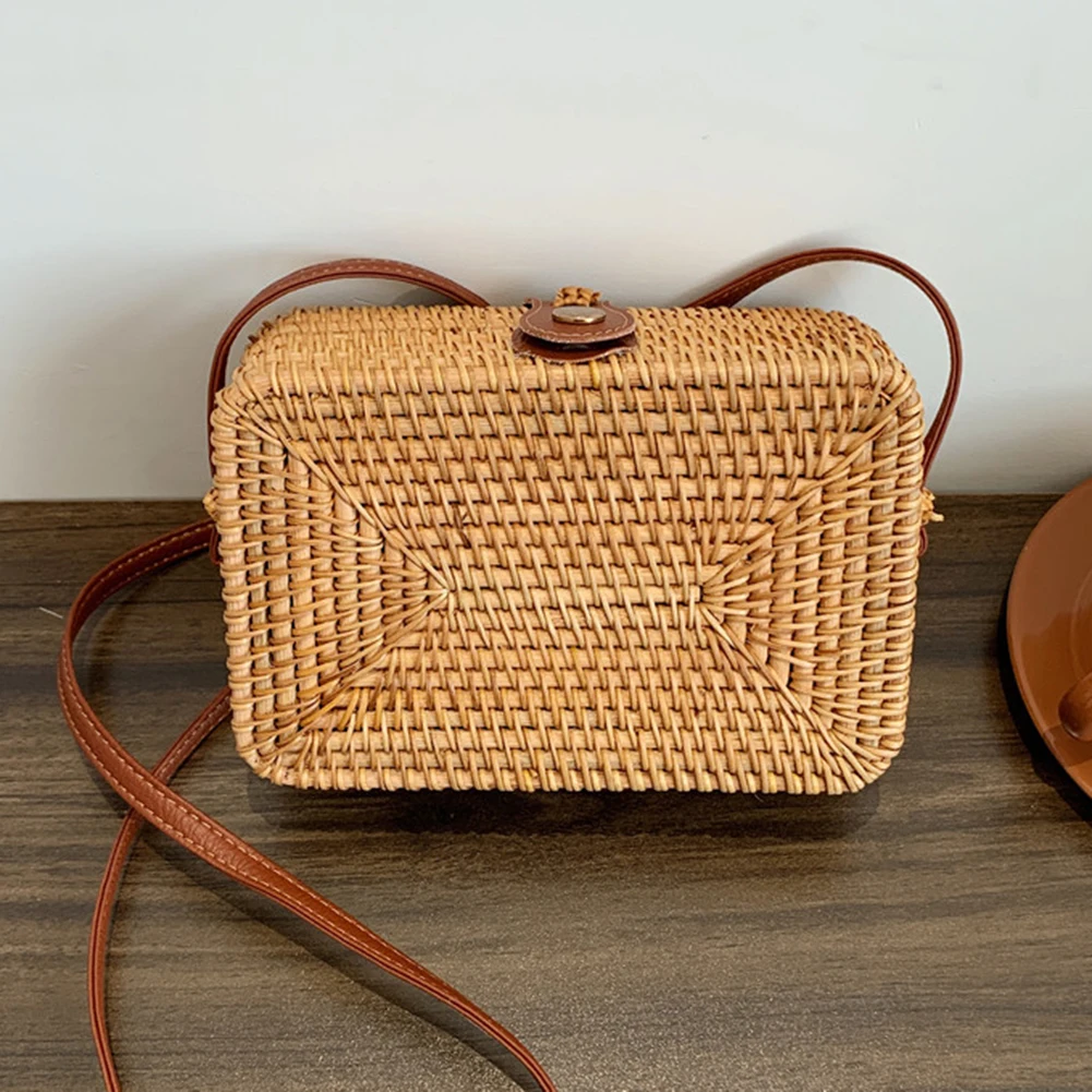 Gustave 2 Pcs Women Straw Crossbody Shoulder Bag Small Cell Phone Purse  Summer Beach Woven Rattan Bags Casual Mini Satchel Pouch