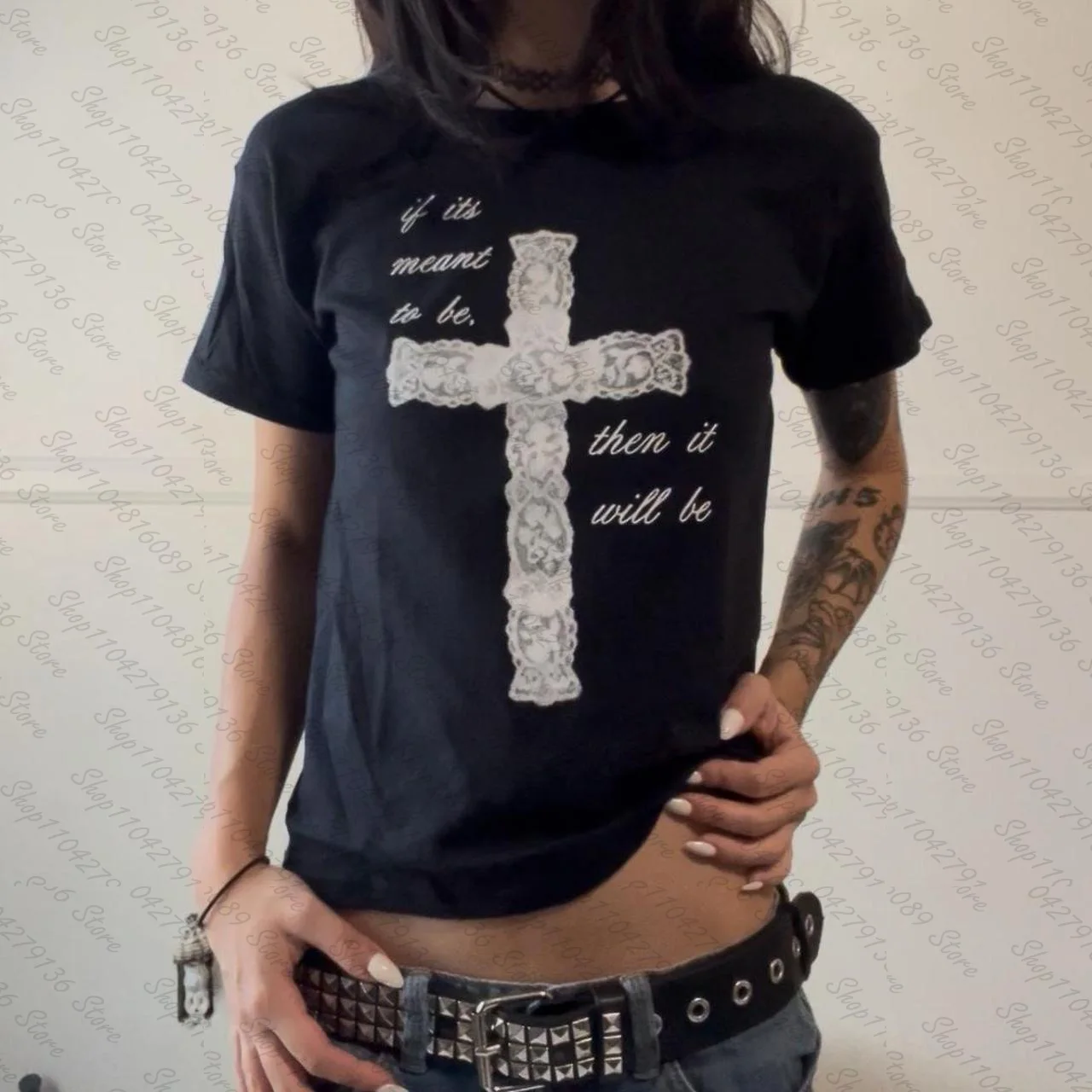 Vêtements pour femmes des années 2000, vêtements Y2K, esthétique vintage EMO, t-shirts pour femmes, t-shirts graphiques anime, crop top à manches courtes 1 Vêtements pour femmes des années 2000, vêtements Y2K, esthétique vintage EMO, t-shirts pour femmes, t-shirts graphiques anime, crop top à manches courtes 1