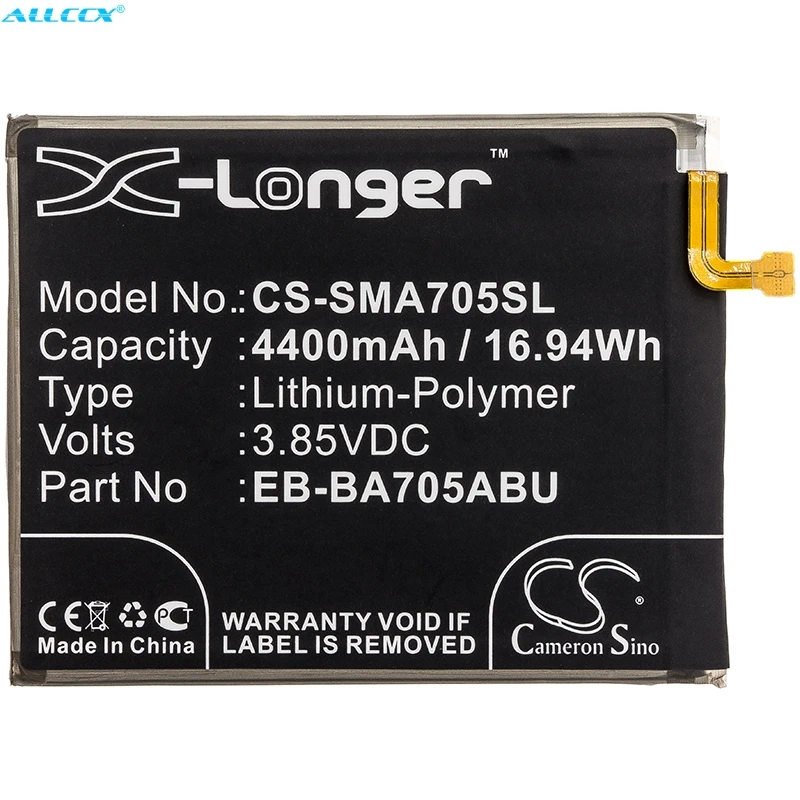 

Cameron Sino 4400mAh Battery EB-BA705ABU,GH82-19746A for Samsung Galaxy A70, Galaxy A70 2019, SM-A705, SM-A705F/DS, SM-A705FN/DS