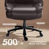 Heavy Duty Office Chair 500lbs, Big and Tall Office Chair for Heavy People, Adjustable Ergonomic Lumbar Support 4