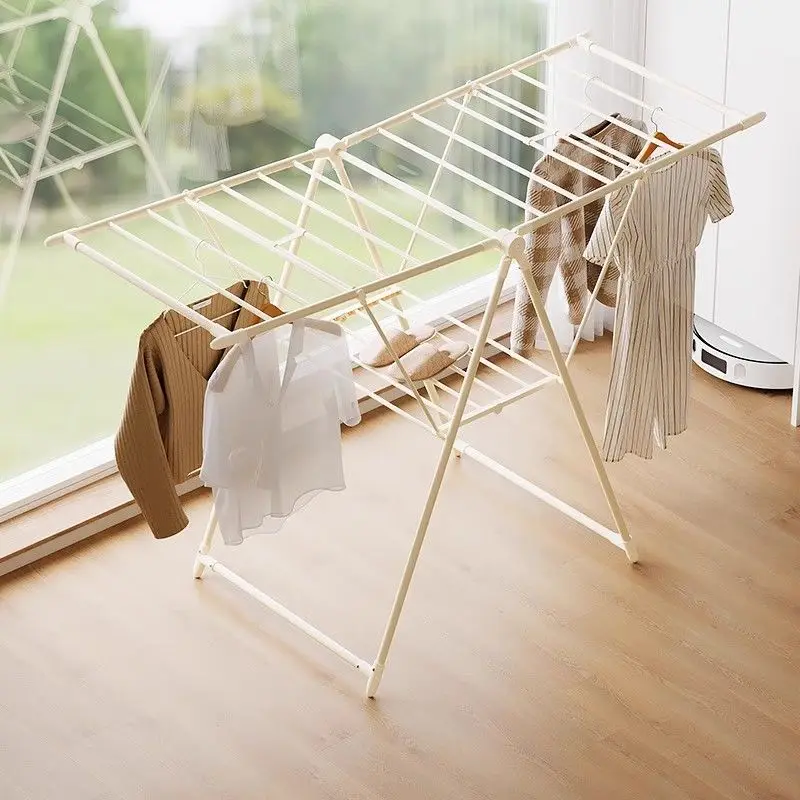 Floor Cloth drying rack folding multi-functional balcony living room