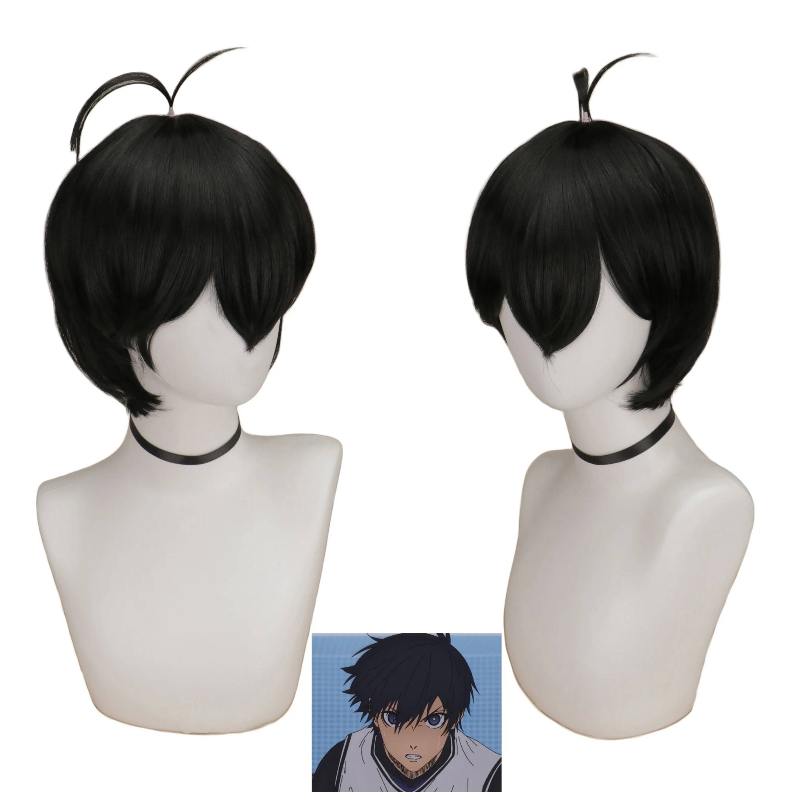 Perruque Bachira Blue Lock Cosplay - Cheveux Synthétiques Jaune/noir, 40 Pouces | Déguisement Manga
