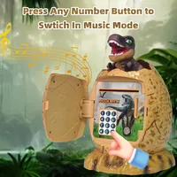 Fingerprint Password Lock Kids Dinosaur-egg Saving Money Coin Safe Box with LED Light Piggy Bank Toys Saving Money Coin Safe Box 2
