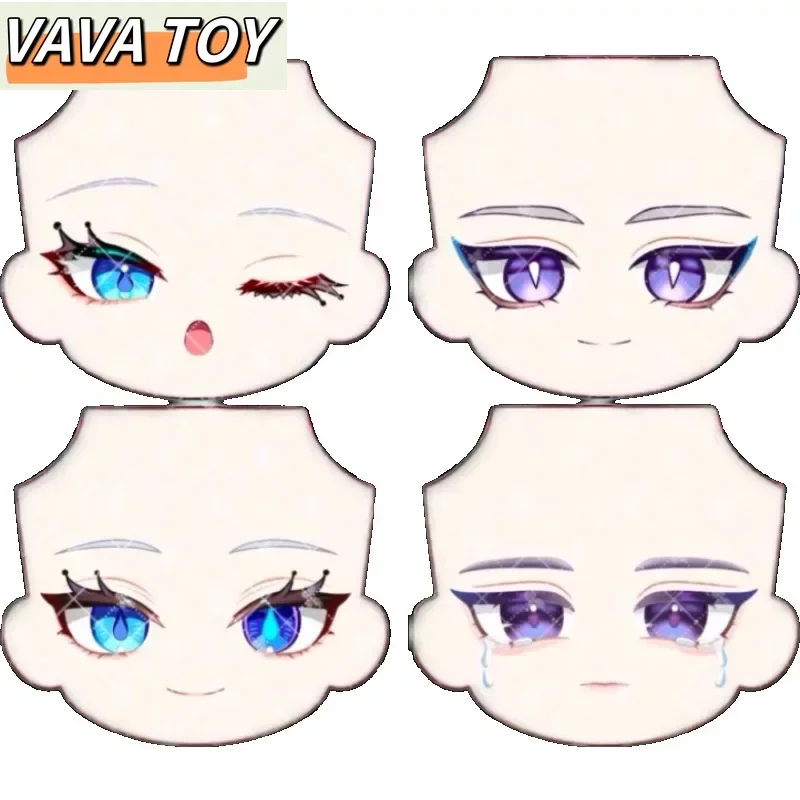 

Furina Neuvillette Ob11 Face Genshin Impact for GSC Doll Handmade Water Sticker Faceplates Anime Game Cosplay Toy Accessories