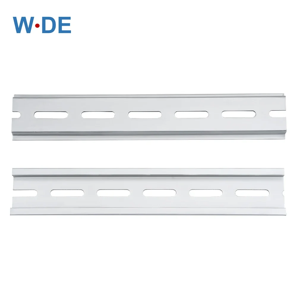 Din rail 1 Piece Din Rail Aluminium For Terminal Block Relay C45 DZ47 Thickness 1.5mm NS35 Aluminium Material 35mm Universal Type