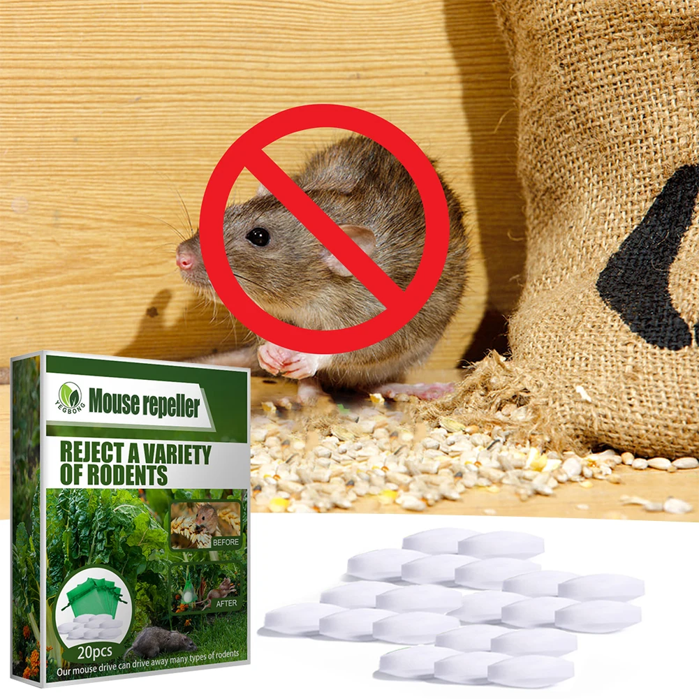 Rat Repellent Peppermint Oil Rat Repellent Set 8Pcs Pure Plant Essential Oil Sets for Outdoor Indoor Pest Insect Control