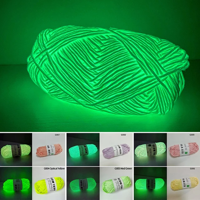 Novel Functional Yarn Glow In The Dark Polyester Luminous Chunky Yarn 2mm  For Hand Knitting Carpet Sweater Hat Wool Yarn - AliExpress