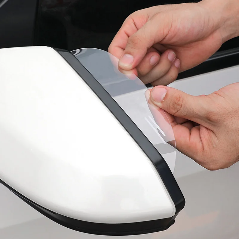 Transparent Car Rearview Mirror Rain Eyebrow Rain Shield Universal Rearview Mirror Cover Rainy Safe Driving Accessories 2/4pcs rearview mirror rain shield,rearview mirror rain eyebrow,rearview mirror rain guard