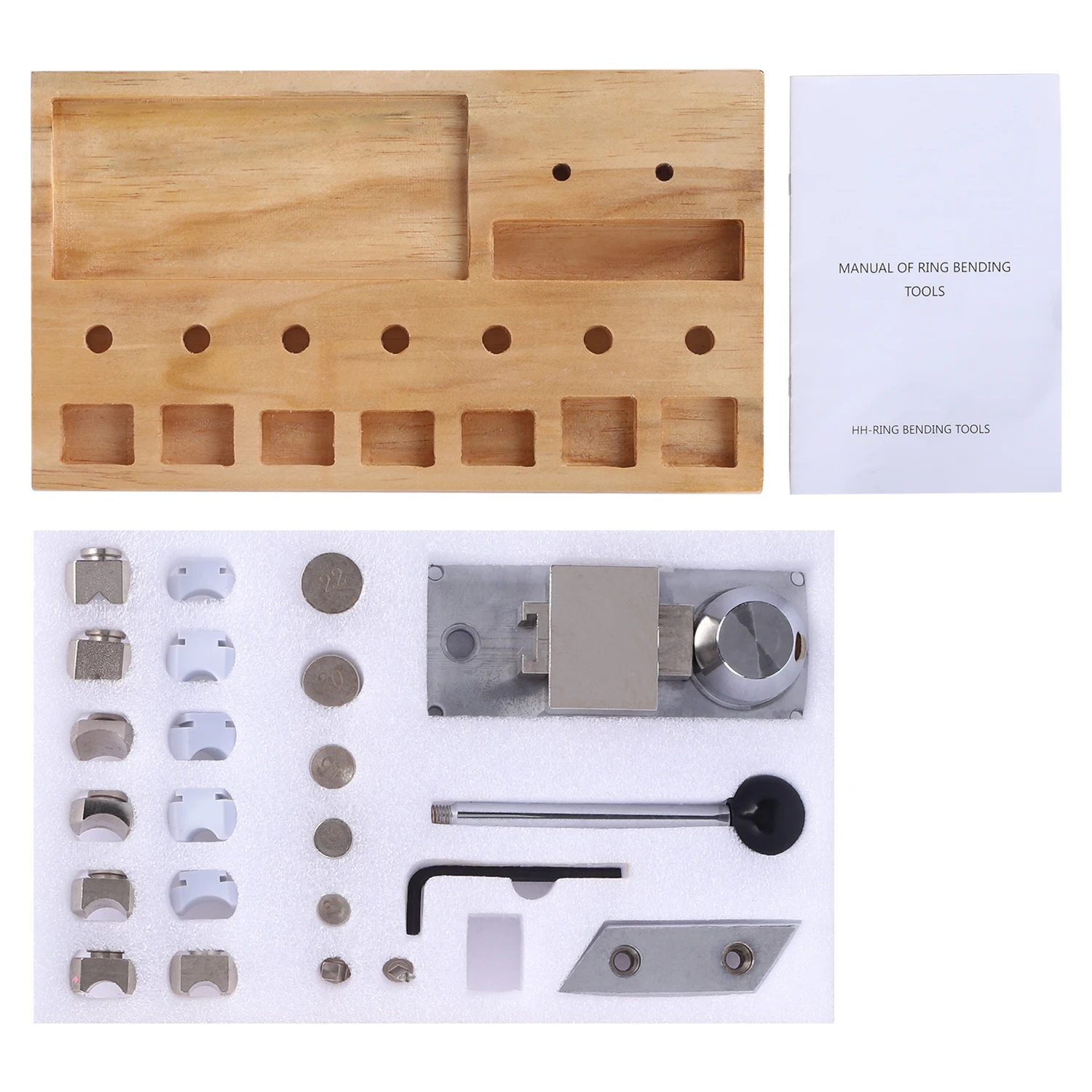 Sieraden Ringen Buiggereedschap 6 Maten Ring Bender Maker Gereedschap Set voor Oorbel Armband Ringen Houten Metalen Sieraden Gereedschap kopen vanaf een prijs van 51