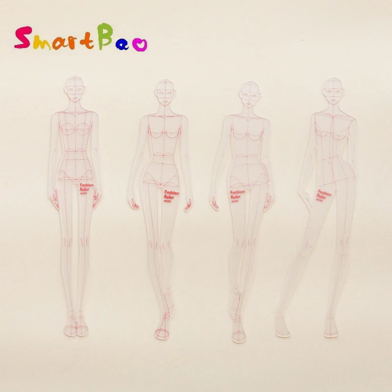 패션 드로잉 템플릿 눈금자 세트, 여성 의류 디자인, 프랑스 커브 눈금자, 패션..