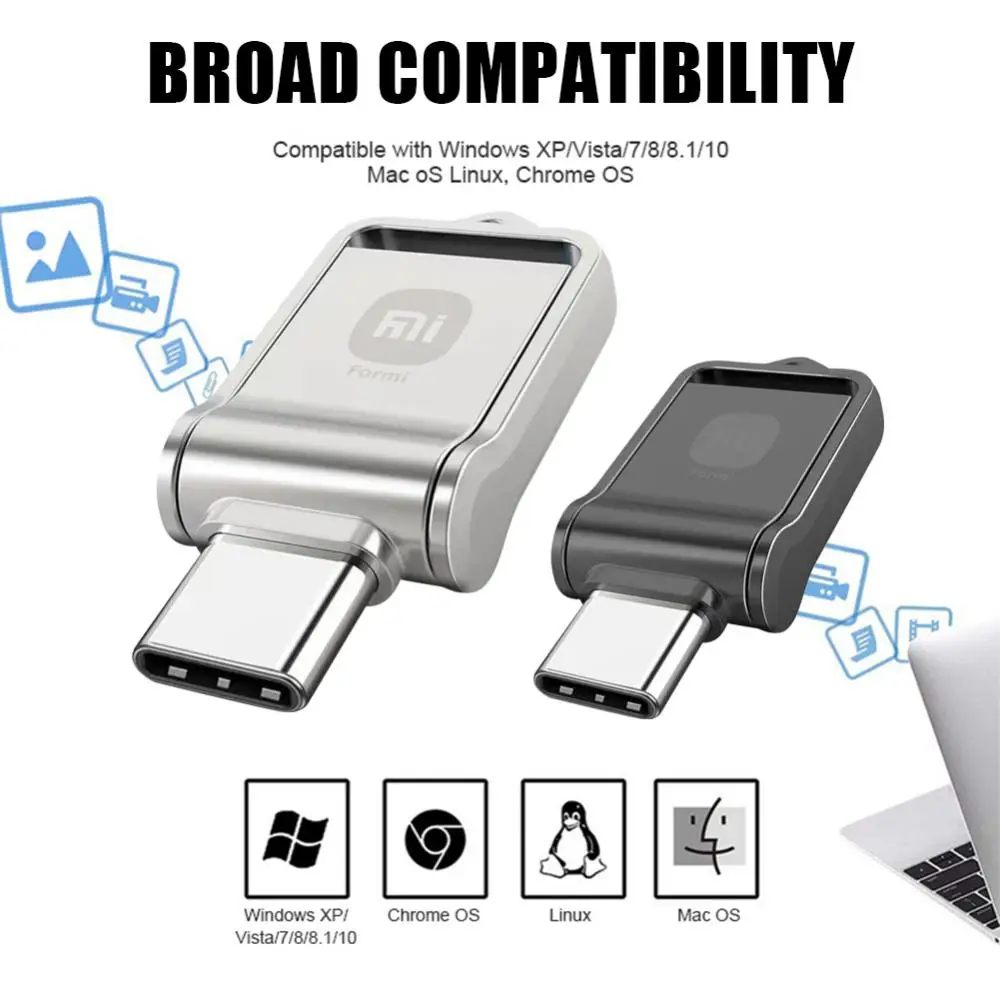 Mini Pen Drive 2TB 1TB 512GB Memory Portable Waterproof U Disk High-Speed USB 3.0 Data Transmission Metal USB Flash Drives