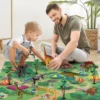 Simulated Dinosaur Toy Set Animal Solid Model Dinosaur Children's World Educational Toys Dinosaur World Game Puzzle Toy Gifts 4