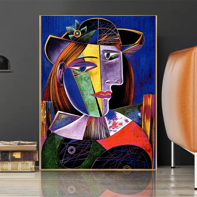 Diamond Painting Abstract Art by Pablo Picasso, Full Image - Painting