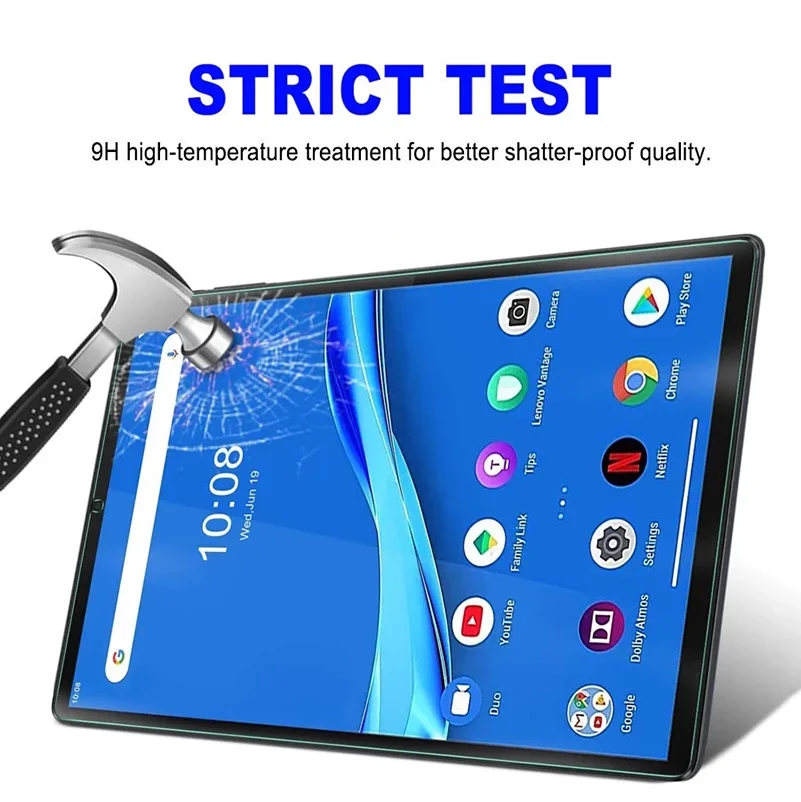 Película Protetora de Tela de Vidro Temperado para Lenovo Tab M10 hd Mais 2nd 3rd Gen 10.3 10.1 10.6 Também-x605f X606f X306f Tb128fu Pcs - Imagem 5