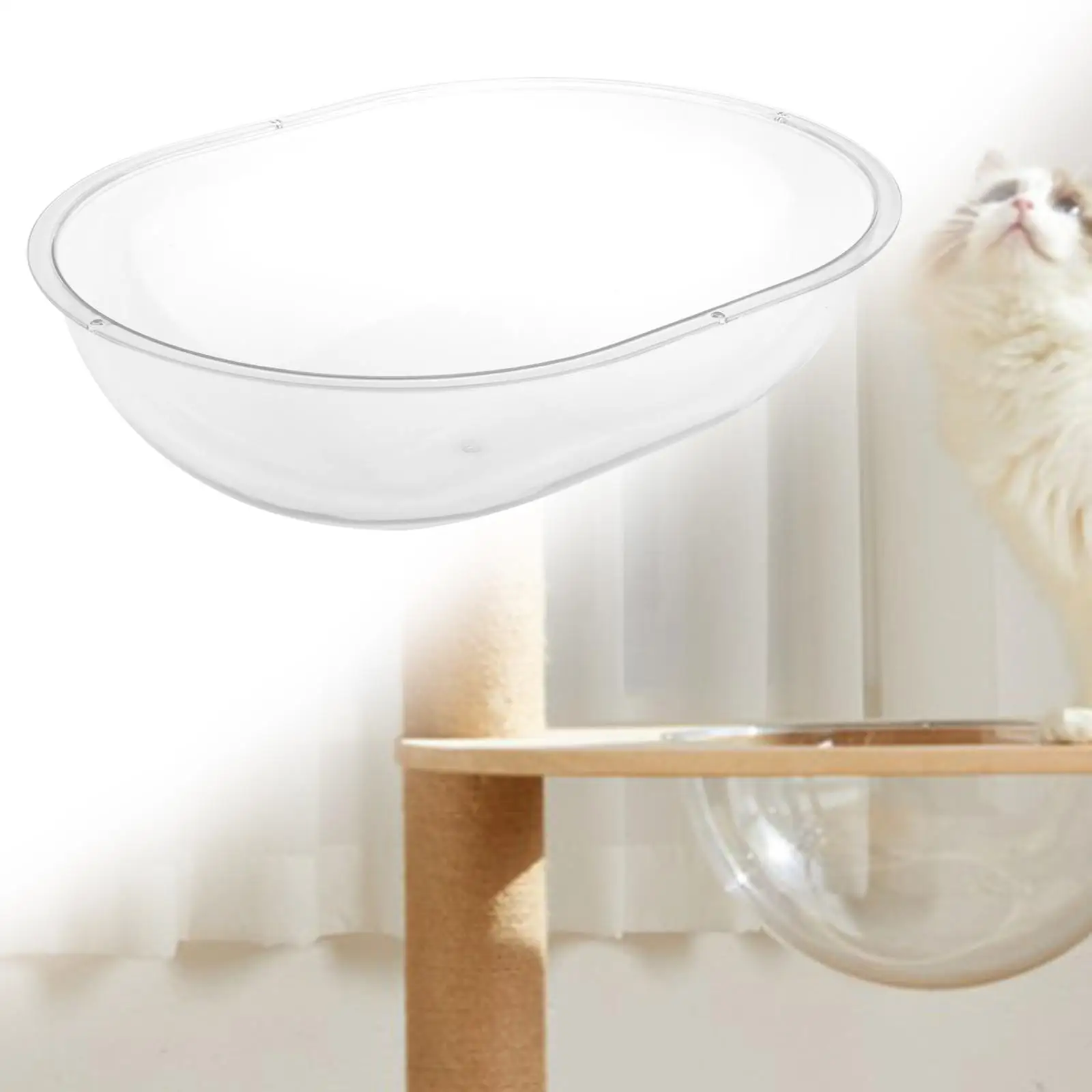 Cat Bed Cat House Decorative Nonslip Clear Portable Small Animals House Wall Mounted Cat Furniture Space Capsule Cat Bed Cat House Decorative Nonslip Clear Portable Small Animals House Wall Mounted Cat Furniture Space Capsule