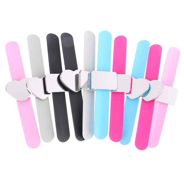 Bobby Pin Holder Magnet Push Magnetic Wristband Braiding Gel Organizer  Silicone Containers Hair Bracelet Pincushion Needle - AliExpress