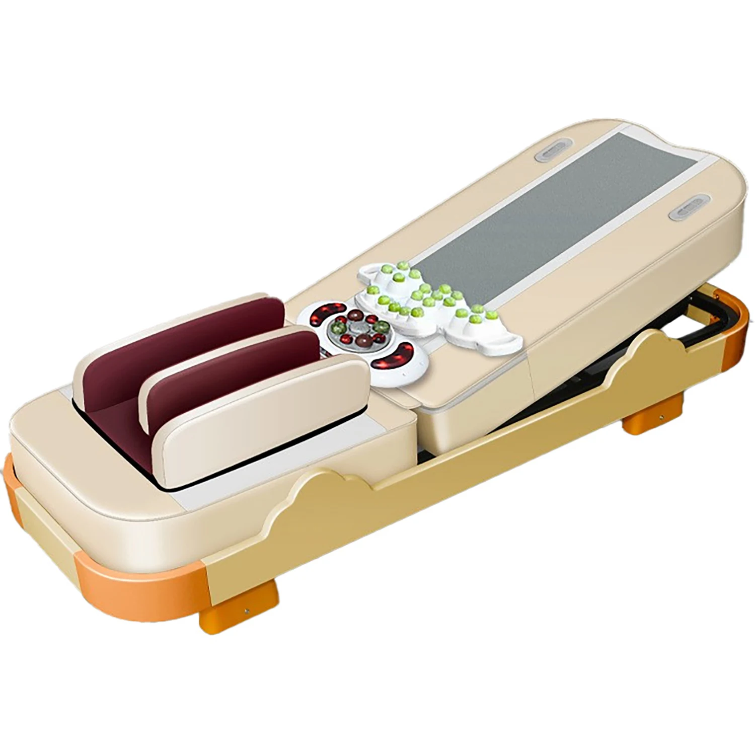 Deluxe Jade Therapy Massage Bed Table lifting whole body spine cervical spine correction Stone electric jade roller massage bed 6