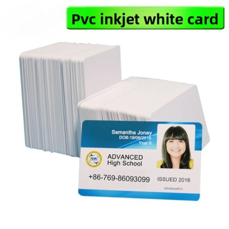 Nuova carta vuota in PVC 230 pezzi per carta associativa Club ID Stampa diretta di carta bianca rivestita Nuovo stampabile a getto d'inchiostro bianco
