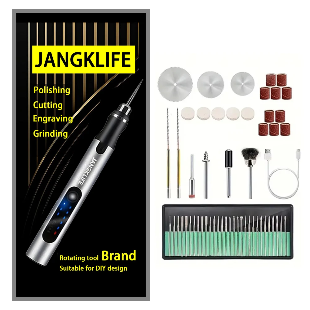 USB Cordless Rotary Tool Kit Woodworking Engraving Pen DIY For Jewelry Metal Glass Mini Wireless Drill rotary tool kit