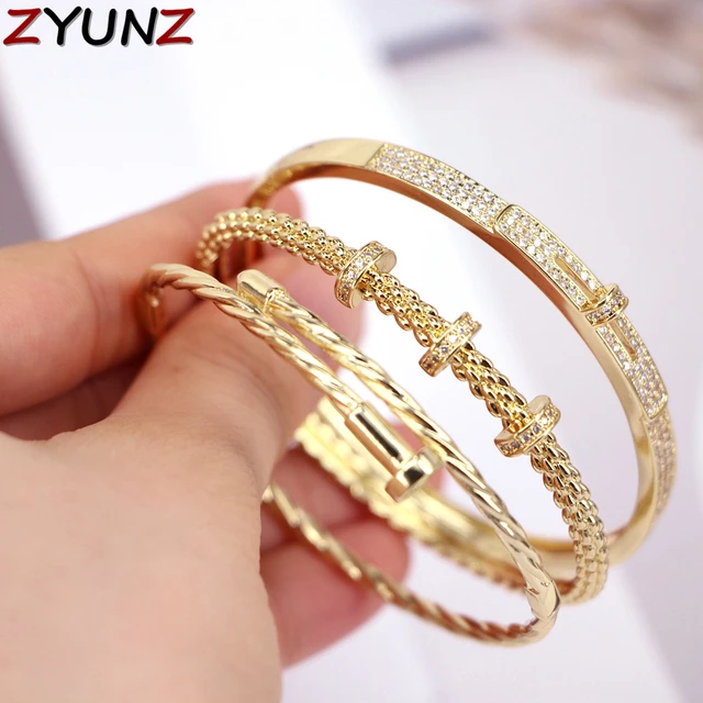 Colorless 2021 New Unique Design 18K Gold Double Layer Simple Transfer Bead  Bracelet For Girls Female Stainless Steel Bracelets - AliExpress