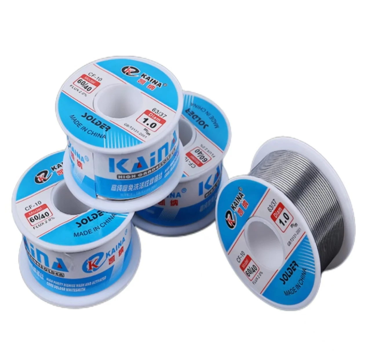 0.8mm 1.0mm CF-10 50g 로진 코어 솔더링 와이어 플럭스 릴 주석 용접 와이어 고순도 저융점 전자 수리 DIY