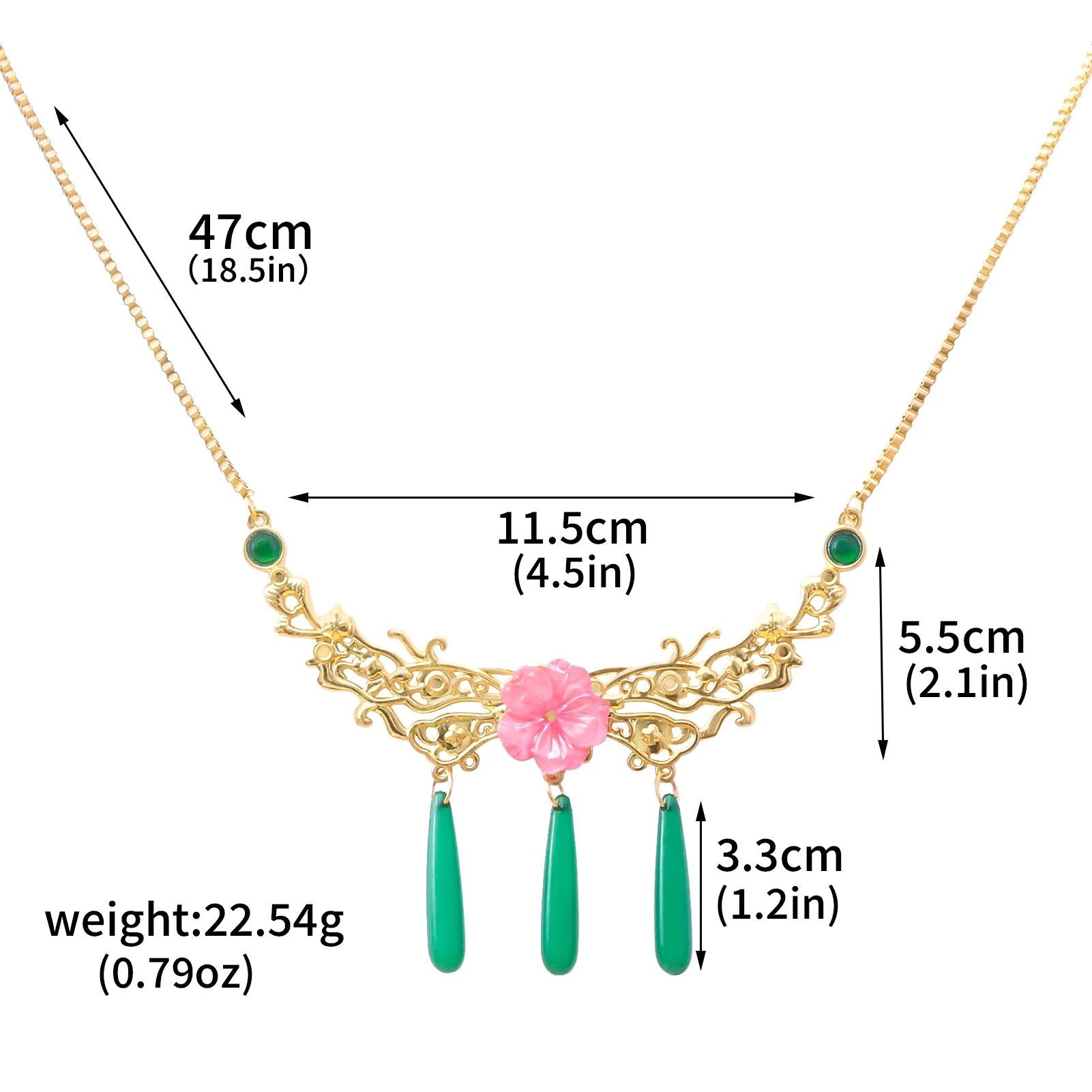 The Apothecary Diaries Maomao Gold Necklace Earrings Cosplay Props