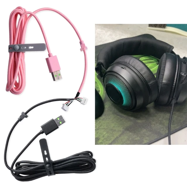 lige ud løfte chant USB Gaming Headset Cable Wire for Razer Kraken Ultimate/Razer Kraken 7.1 V2  RGB/Razer Kraken V3 Wired/Kitty Edition - AliExpress
