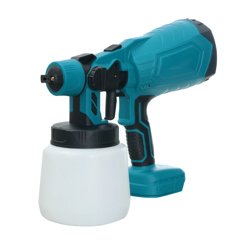 

800/1000ML Electric Spray Gun Cordless Home Paint Sprayer Flow Control Easy Household DIY Spraying Auto Steel Coating Airbrush