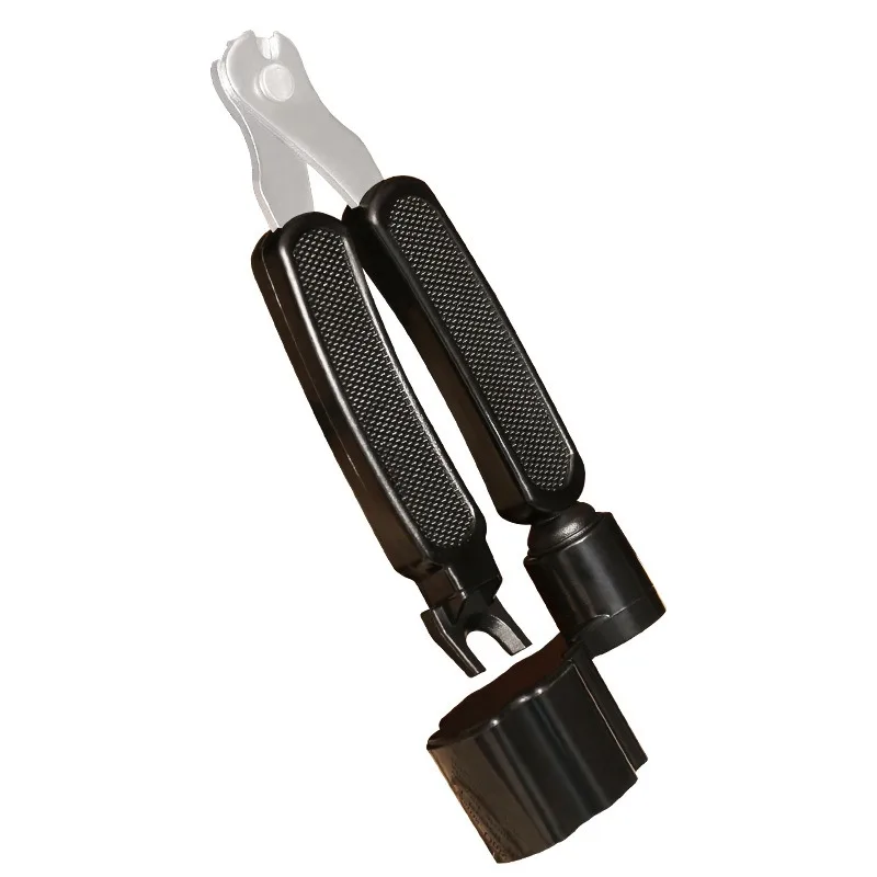 Guitar String Winder String Cutter Bridge Pin Puller 3 IN 1String Peg Winder Guitar Repair Tool Black