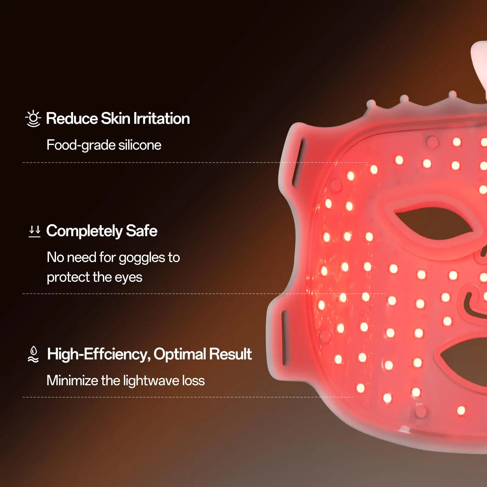 7 Colors Led Light Therapy Facial Mask, Face Light Therapy Mask for Face, Anti-Aging Reduce Wrinkles Infrared Rejuvenation