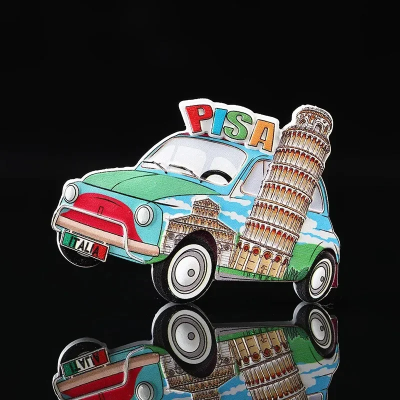 Magnetic Fridge Magnets Magnetic Sticker 3d Resin Refrigerator Sticker Tourist Souvenir Italy Roma Dublin Chile Pisa Brasil Home Decoration Gifts