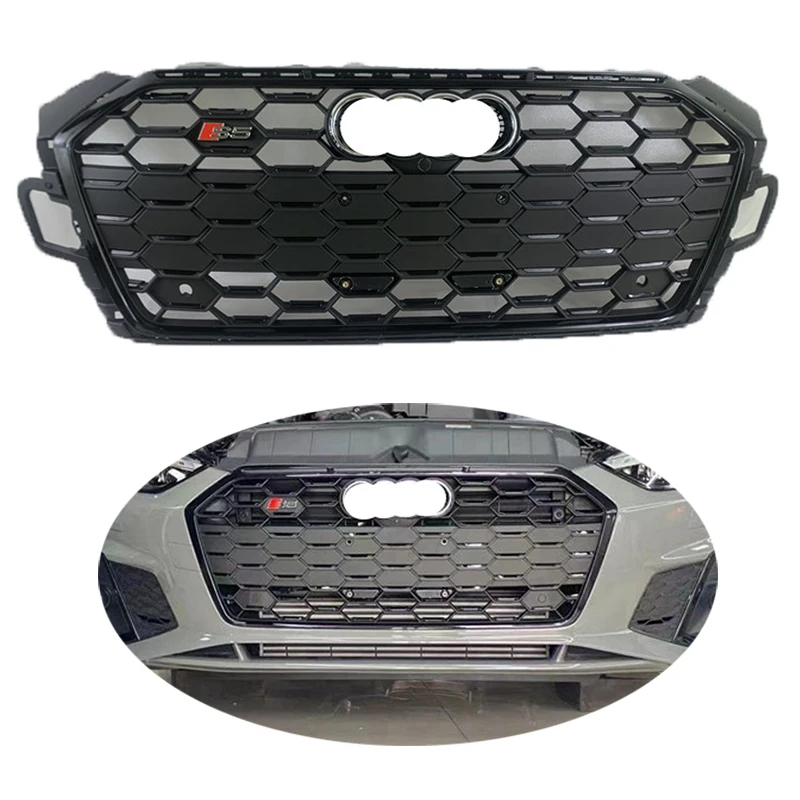 

Hot Sale Automotive Parts A5 Upgrade To S5 B9.5 Honeycomb Mesh Grille for S5 Front Grill 2020 2021 2022