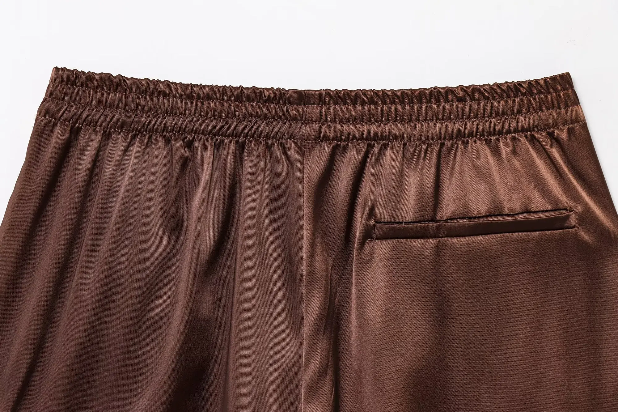 TFMLN Frauen Neue Sommer Seide Spitze Shorts Höschen Imitation Rüschen Pumphose Anti Exposition Hosen Lolita Satin Knickers Shorts Kleid – Detail 10