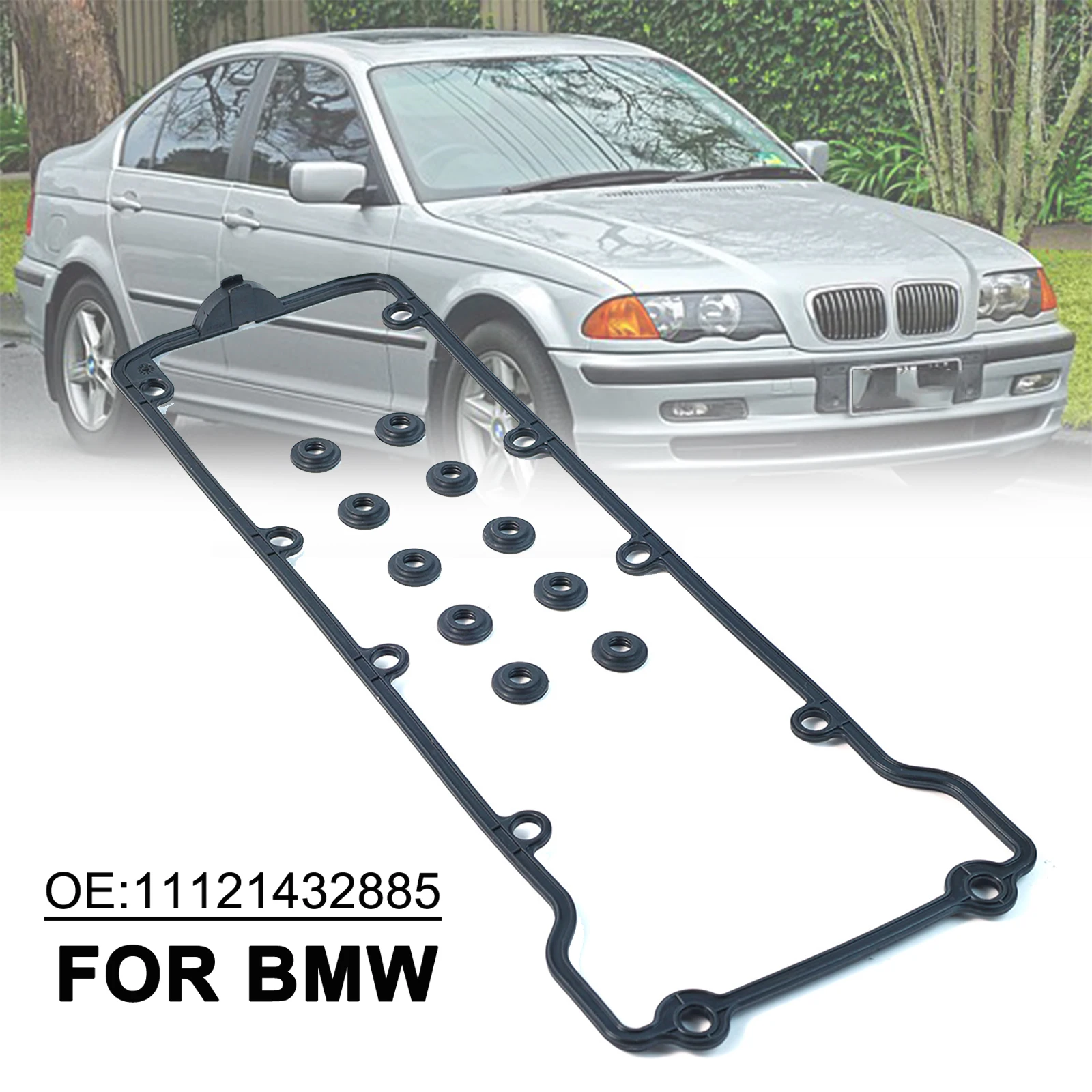 Cylinder Head Engine Valve Cover Seal 11121432885 11121731624 1121432885A For BMW E36 M43 E34 E46 316i 318i 1993-2006