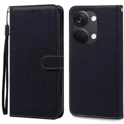 Luxurious Leather Wallet Flip Case for Oneplus Nord 3 5G (Black)