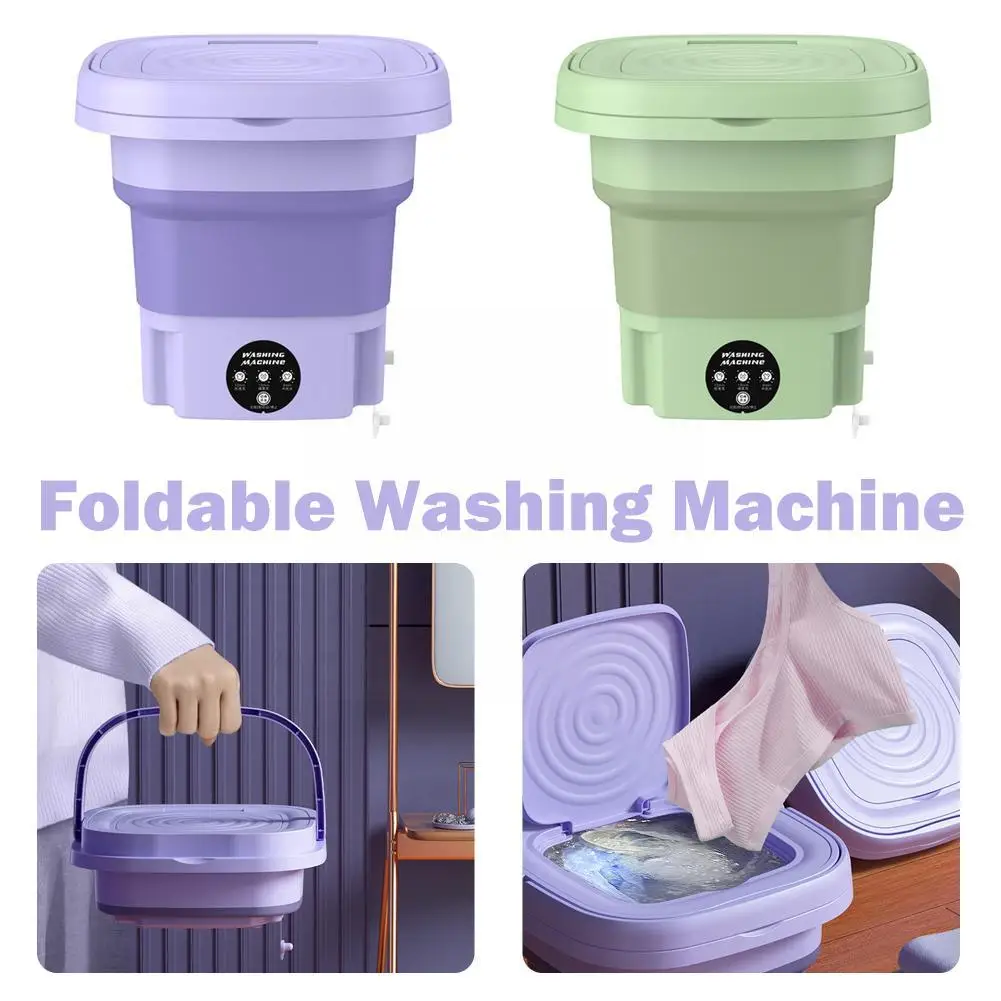 8L Household Washing Machine Portable Foldable Mini Underwear Sock Washing  Machine with Automatic Spin Dryer Centrifuge - AliExpress