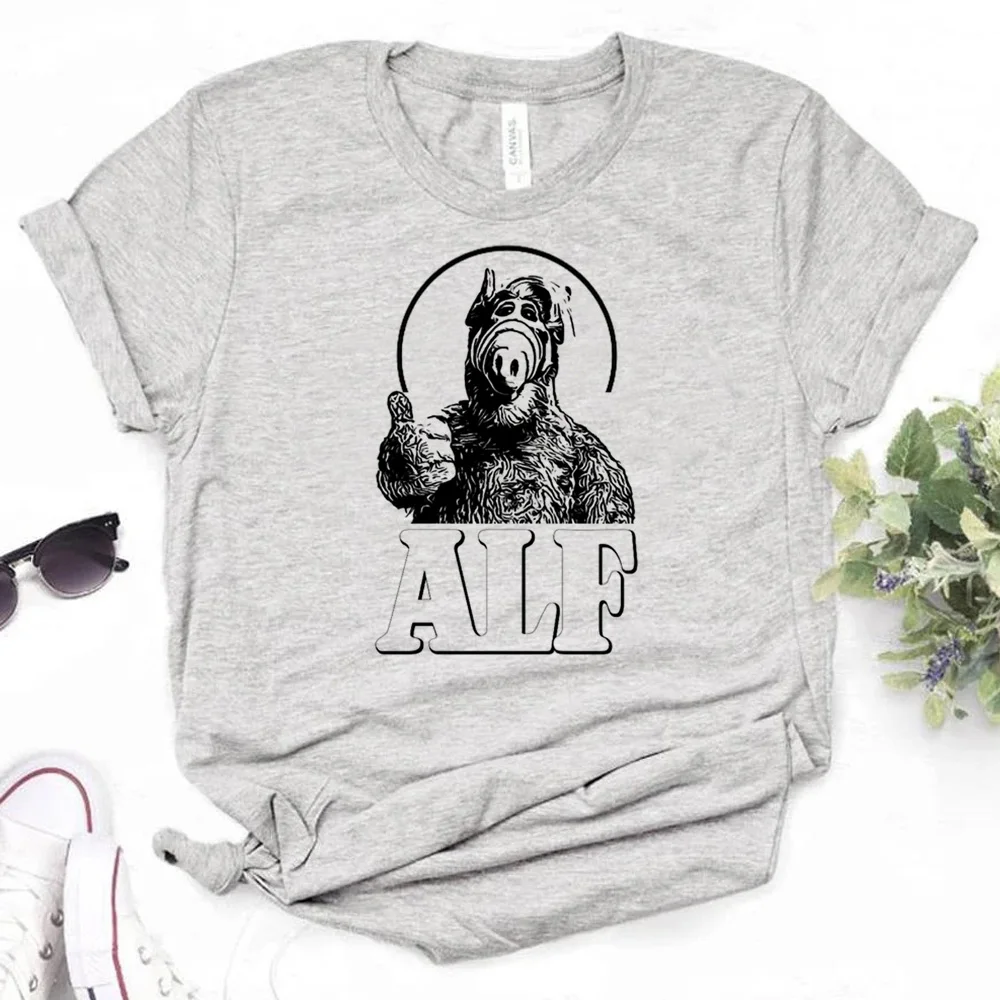 Alf Tshirt Donna Streetwear Designer Manga Tshirt Girl Streetwear Abbigliamento