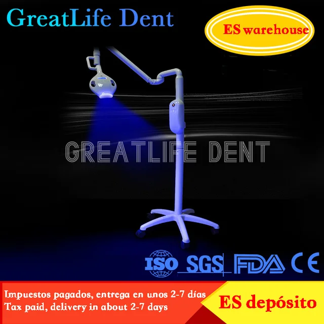GreatLife Dent 40W 8 Powerful LED Bulbs Dental Professional Lamps Tooth White Lamp Teeth Whitening Bleaching Unit