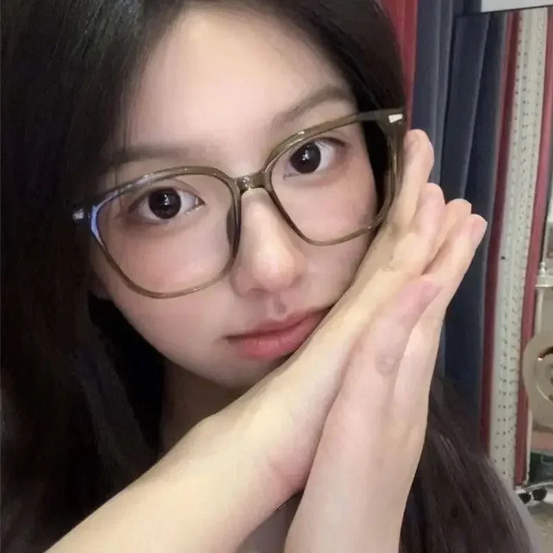 Finished Ladies Myopia Glasses Retro Anti Blue Light Blocking Near Sight Eyeglasses Optical Prescription Short-sight Eyewear 2