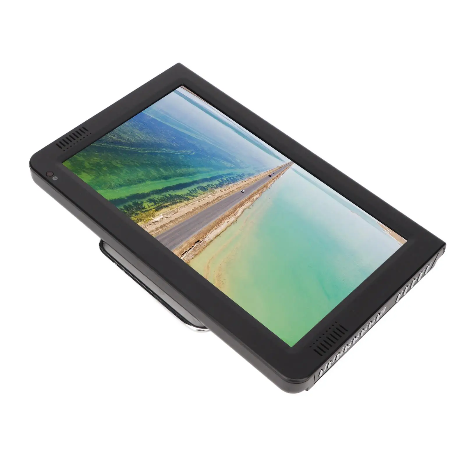 10 Inch Portable LED TV 110-240V, 1080P Digital Display for outdoor Use-EU Plug
