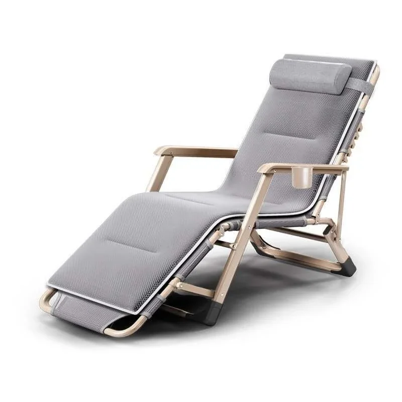 

Deck Chairs Garden Outdoor Furniture Camping Portable Siesta Folding Backrest Armrest Chair Bed Terrace Leisure Chaise Lounge