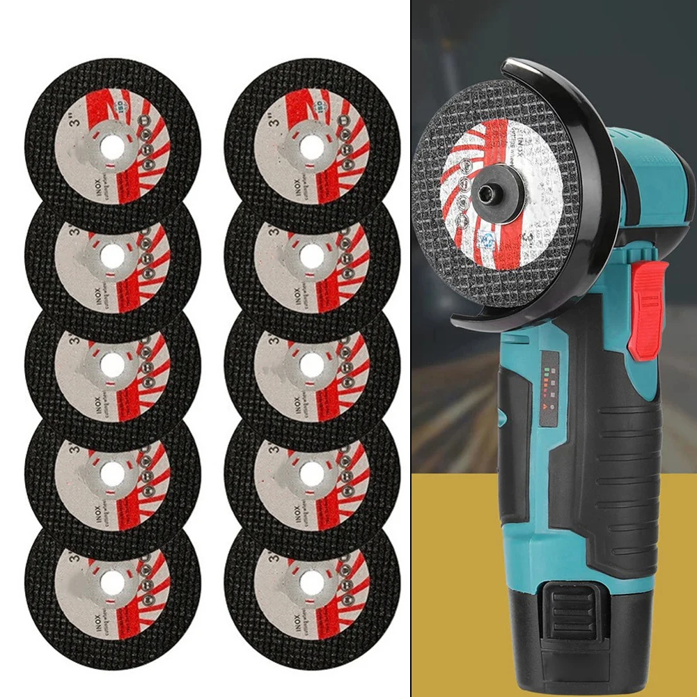 Mini disque de coupe en résine 10X3 pouces, meule coupée 75mm, disque de coupe pour meuleuse d'angle, outil de ponçage du bois et du métal
