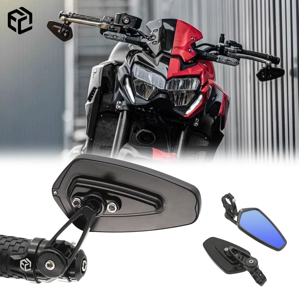 Motorcycle Modified Rearview Side Handlebar Folding Mirrors For