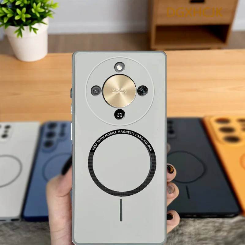 아너 매직6 라이트 케이스 아너 X9b 폰 케이스 아너 X50 커버 ALI-NX1 NX3 충격 방지 컬러 마그네틱 하드 실리콘 백 커버
