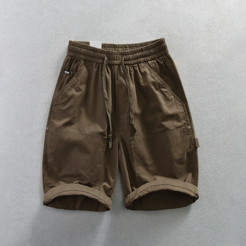 

Men's Casual Work Shorts Beach Holiday Home Male Simple Casual Slim Fit Harajuku Soft Thin Shorts Pants